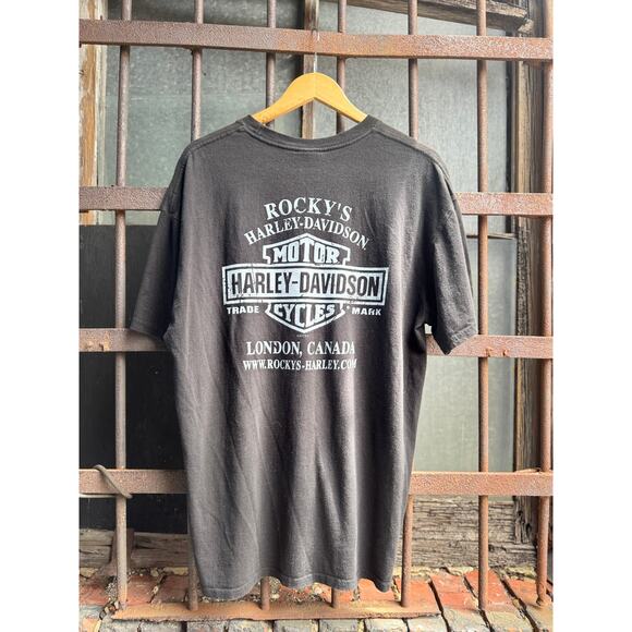 2017 Harley Davidson Pin Up London Canada Tee Size XL - Picture 3 of 8